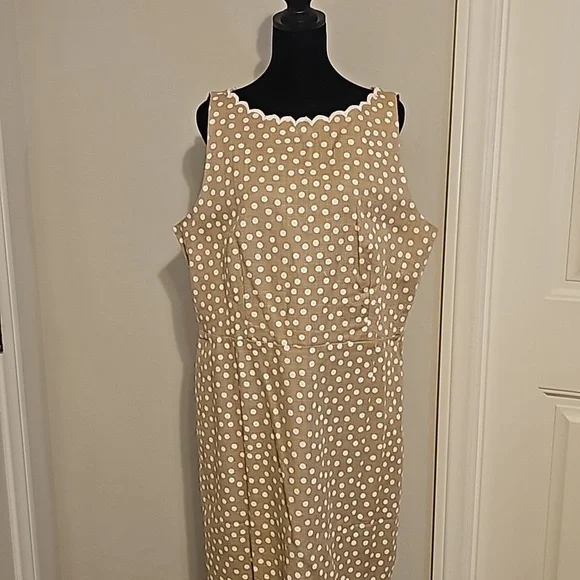 ann taylor brown polka dot dress Zapakasa Women Brown Chiffon Polka Dots Dress Halter Neck A-Line Party Dress main image 1